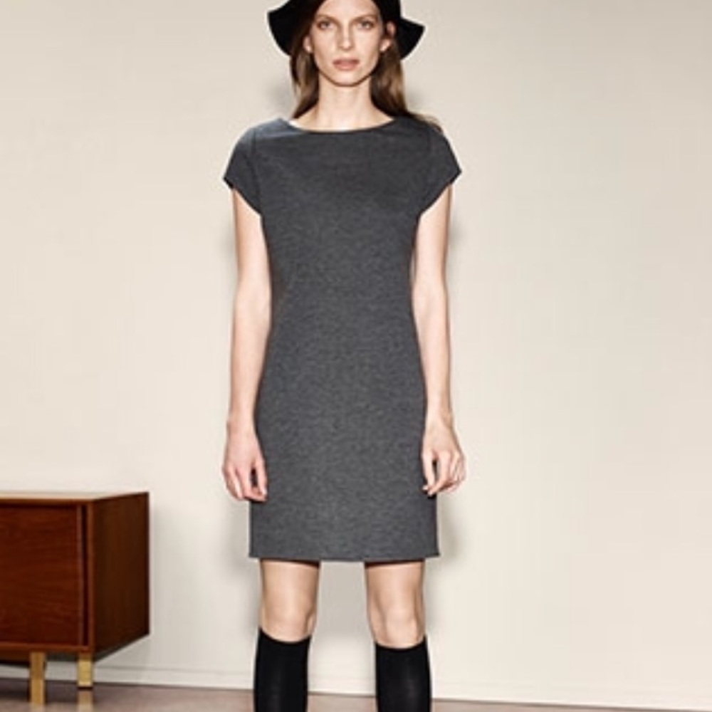 Uniqlo charcoal gray business casual dress size XS